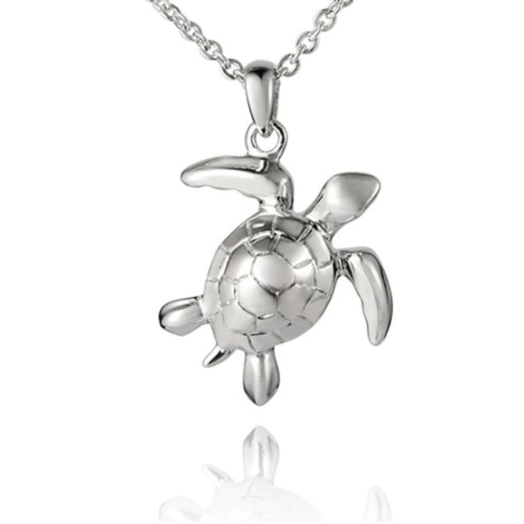 Alamea Hawaii sterling silver turtle pendant necklace (NWT) - Picture 1 of 5